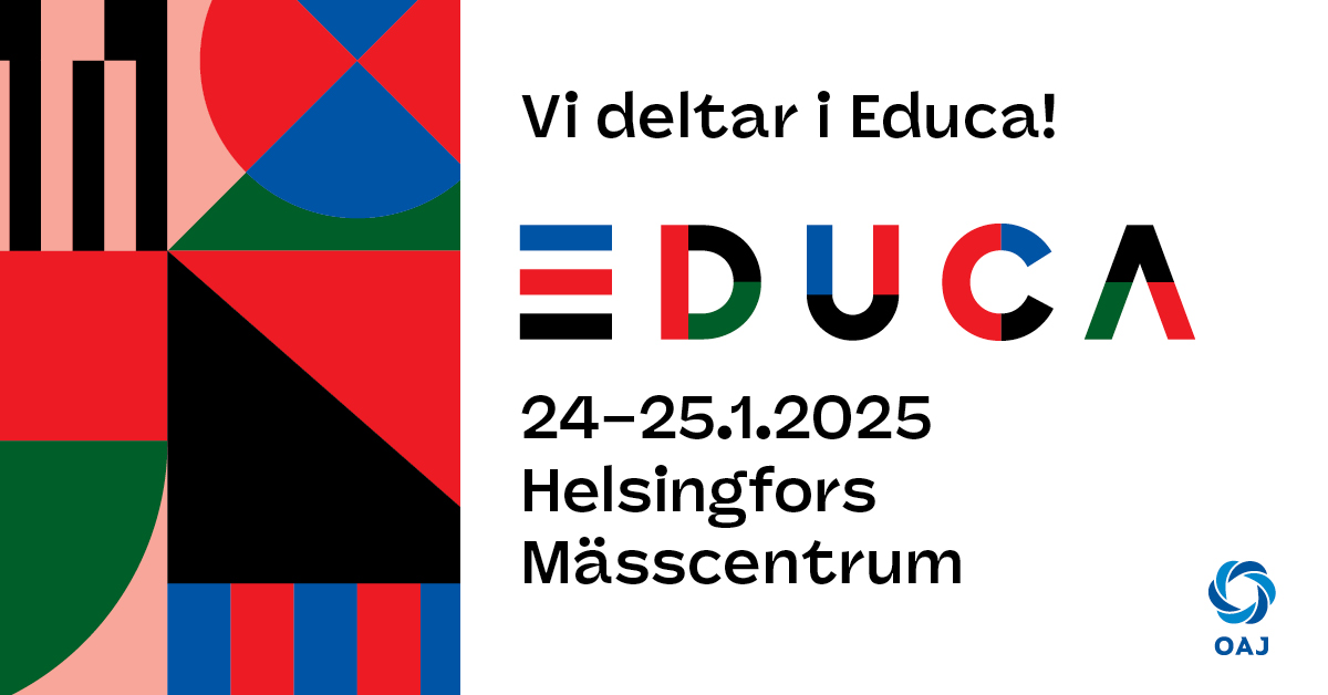 Educa evenemangets reklambanner.